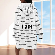 Load image into Gallery viewer, i am Women's Adult Hooded Blanket Shirt