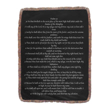 Load image into Gallery viewer, Psalms 91 Ultra-Soft Fringe Blanket 60"x80"
