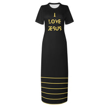 Load image into Gallery viewer, I LOVE JESUS tee-shirt dress