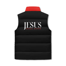 Load image into Gallery viewer, JESUS still saves Zip Up Puffer Vest