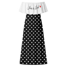 Load image into Gallery viewer, Jesus is Lord Off The Shoulder Long Dress