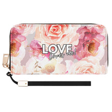 Load image into Gallery viewer, LOVE Loves Me Vegan Zipper Wristlet Wallet