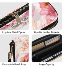 Load image into Gallery viewer, LOVE Loves Me Vegan Zipper Wristlet Wallet