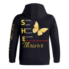 Load image into Gallery viewer, SheThrivor Zip Hoodie Jacket