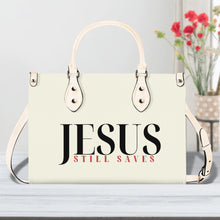 Load image into Gallery viewer, JESUS Still Saves Top Grain Leather Handbag