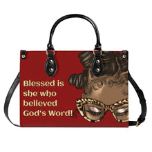 Load image into Gallery viewer, Blessed is She Top Grain Leather Handbag