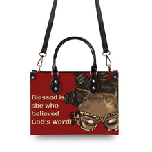 Load image into Gallery viewer, Blessed is She Top Grain Leather Handbag