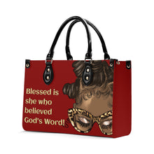 Load image into Gallery viewer, Blessed is She Top Grain Leather Handbag