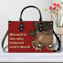Load image into Gallery viewer, Blessed is She Top Grain Leather Handbag