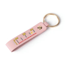 Load image into Gallery viewer, She Thrives Handcrafted Leather Keychain
