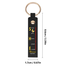 Load image into Gallery viewer, She Thrives Handcrafted Leather Keychain