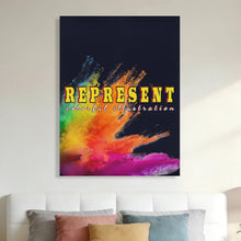 Load image into Gallery viewer, REPRESENT Canvas Prints Framed Wall Arts -(3:4 size)