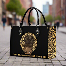Load image into Gallery viewer, ...but thou excellest them all -Top Grain Leather Handbag