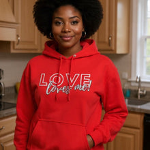 Load image into Gallery viewer, LOVE loves me! Embroidered Hoodie