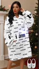 Load image into Gallery viewer, i am Women's Adult Hooded Blanket Shirt