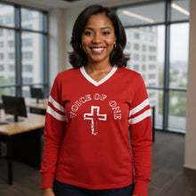 Load image into Gallery viewer, Voice of One Jersey Long Sleeve Shirt