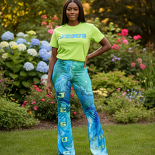 Load image into Gallery viewer, JESUS LOVES YOU Womens Flare Pants