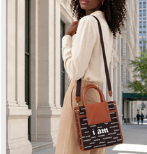 Load image into Gallery viewer, i am Vegan-Leather Satchel Bag