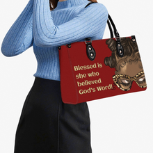 Load image into Gallery viewer, Blessed is She Top Grain Leather Handbag