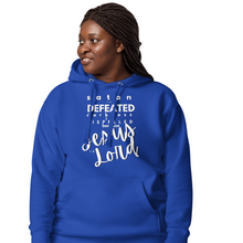 Load image into Gallery viewer, satan is defeated JESUS is Lord! Hoodie