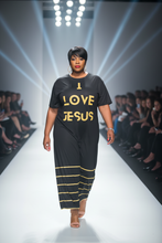 Load image into Gallery viewer, I LOVE JESUS tee-shirt dress