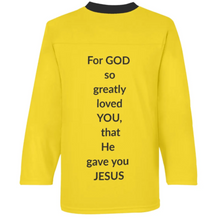 Load image into Gallery viewer, Smile Jesus Loves You! Jersey Long Sleeve Shirt