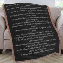 Load image into Gallery viewer, Psalms 91 Ultra-Soft Fringe Blanket 60"x80"
