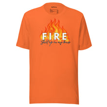 Load image into Gallery viewer, FIRE shut up in my bones t-shirt