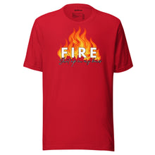 Load image into Gallery viewer, FIRE shut up in my bones t-shirt