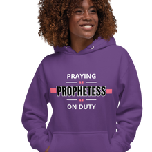 Load image into Gallery viewer, Praying Prophetess on Duty Hoodie