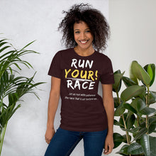 Load image into Gallery viewer, RUN YOUR RACE T-shirt