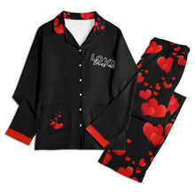 Load image into Gallery viewer, LOVE Loves Me Ladies Nightwear Pajama Set
