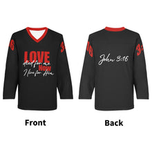 Load image into Gallery viewer, LOVE died for me... Hockey Jersey Long Sleeve Shirt
