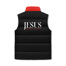 Load image into Gallery viewer, JESUS still saves Zip Up Puffer Vest
