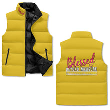 Load image into Gallery viewer, Blessed Beyond Measure Zip Up Puffer Vest
