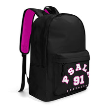 Load image into Gallery viewer, PSALMS 91 Twill (PU) Leather Backpack
