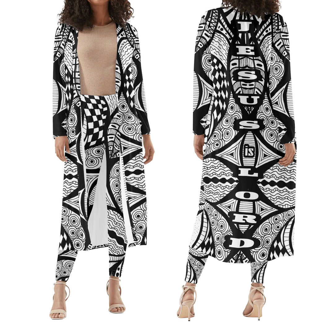 JESUS is LORD Long Sleeve Cardigan and Leggings Sets