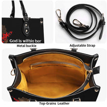 Load image into Gallery viewer, God is Within Her Top Grain Leather Handbag
