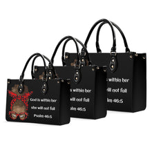 Load image into Gallery viewer, God is Within Her Top Grain Leather Handbag

