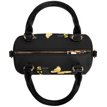 Load image into Gallery viewer, She Thrives Leather Mini Small Boston Bag Satchel Handbag with keychain
