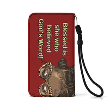 Load image into Gallery viewer, Blessed is She..Phone Flip Case Vegan Leather Cover
