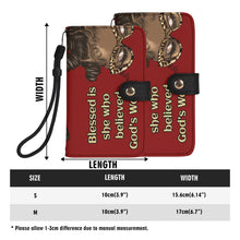 Load image into Gallery viewer, Blessed is She..Phone Flip Case Vegan Leather Cover
