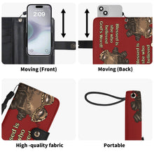 Load image into Gallery viewer, Blessed is She..Phone Flip Case Vegan Leather Cover
