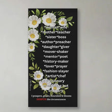 Load image into Gallery viewer, SheThrivor Mantra Canvas Prints Framed Wall Arts -(1:2 size)
