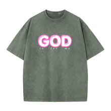 Load image into Gallery viewer, GOD is for me Vintage Short Sleeve T-Shirts
