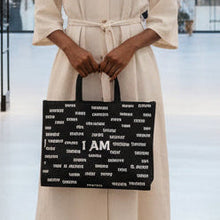 Load image into Gallery viewer, I AM Print Canvas Tote Bag（3 layers）
