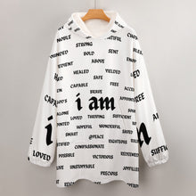 Load image into Gallery viewer, i am Women&#39;s Adult Hooded Blanket Shirt
