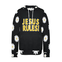Load image into Gallery viewer, JESUS RULES Women&#39;s Long Sleeve Fleece Hoodie new
