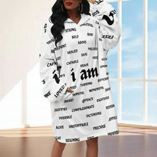Load image into Gallery viewer, i am Women&#39;s Adult Hooded Blanket Shirt
