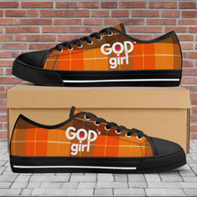Load image into Gallery viewer, GODs girl Low Top Canvas Shoes - Customized Tongue
